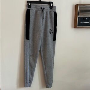 Playstation kids Gray and Black Jogger Sweatpants